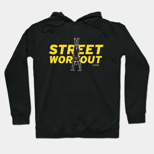 STREET WORKOUT Handstand Siluet Hoodie by EL NIVEL FIT